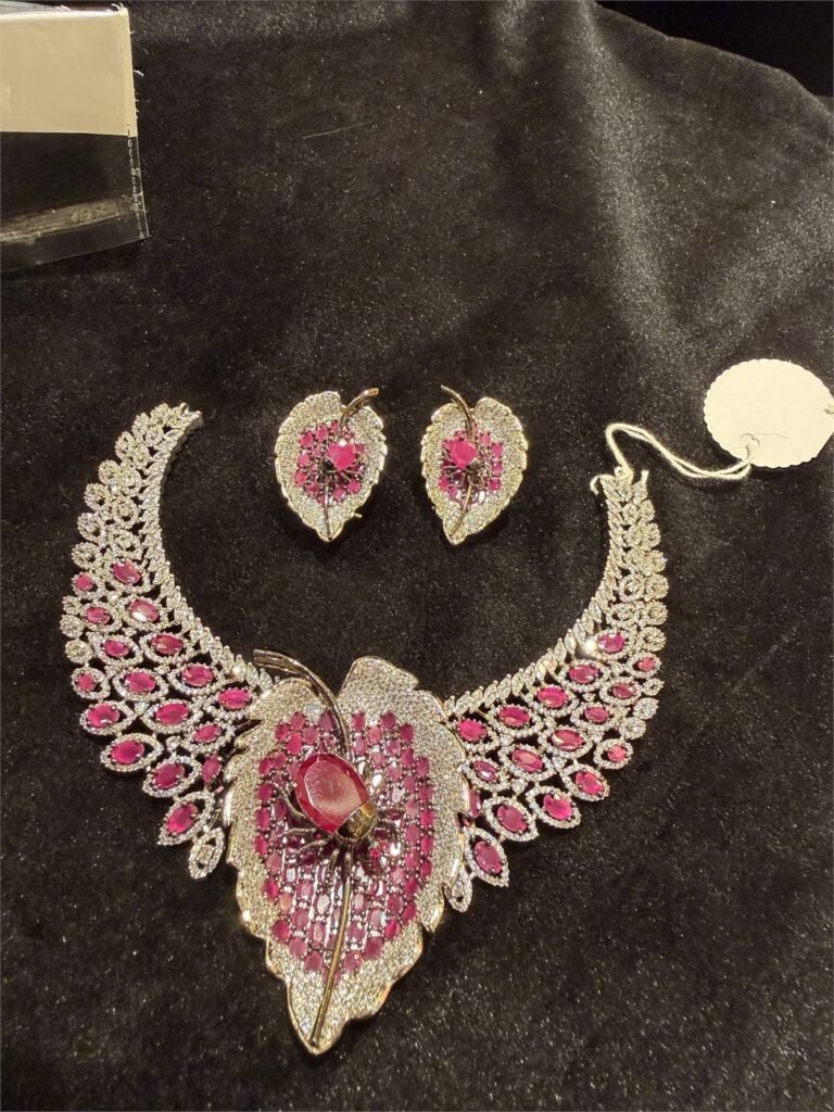 Leaf Statement Necklace Set