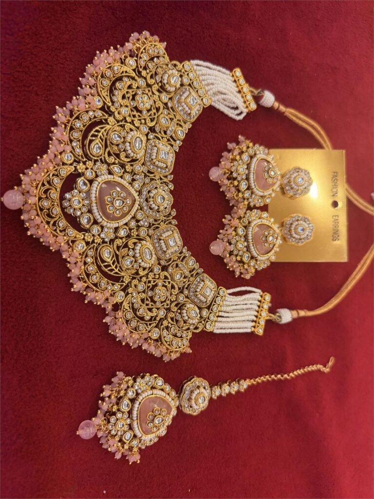 Rose Kundan Bridal Set
