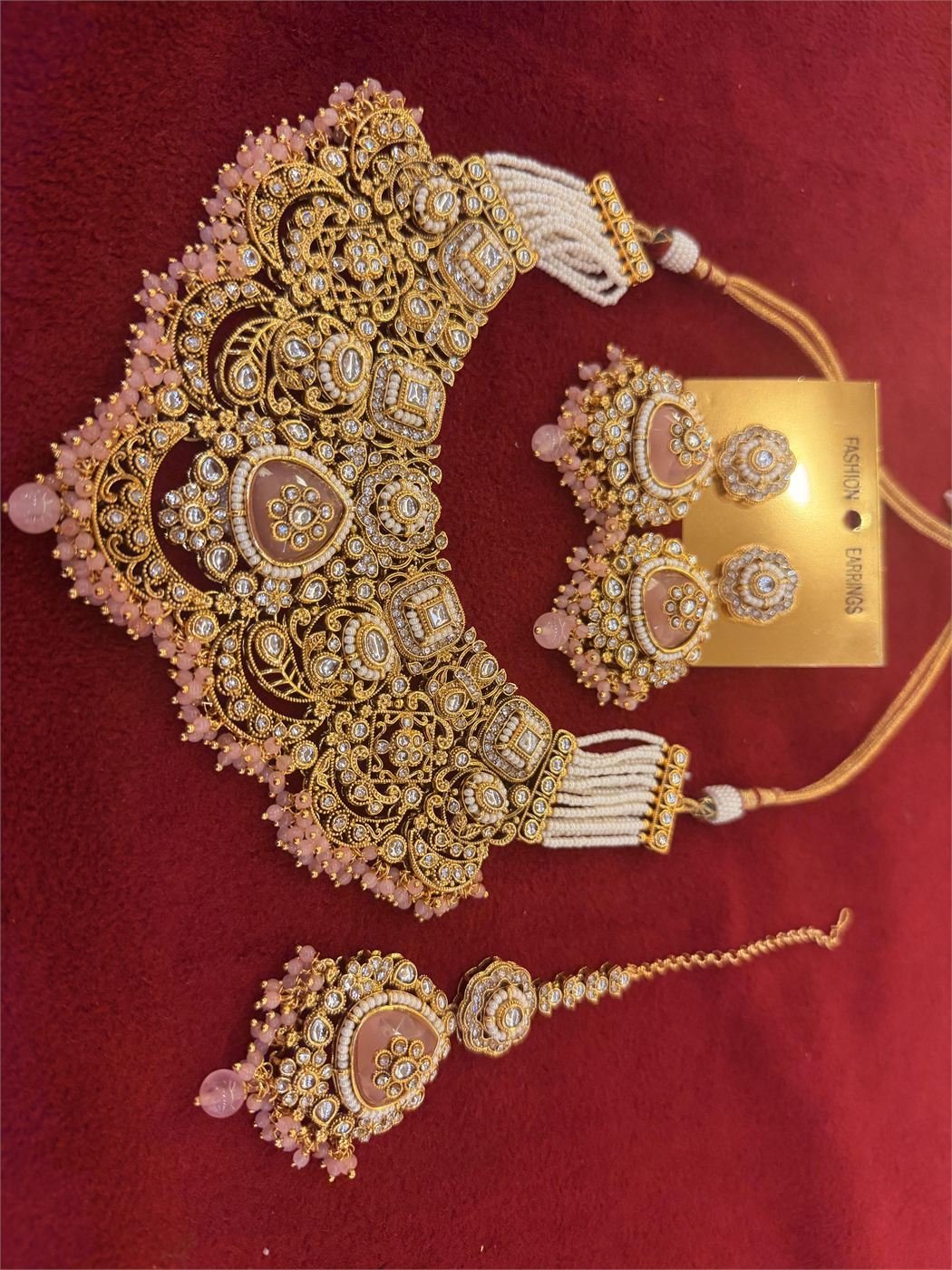 Rose Kundan Bridal Set
